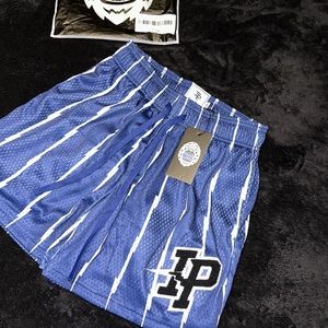 INAKA power - Pinstripe shorts, varsity blue